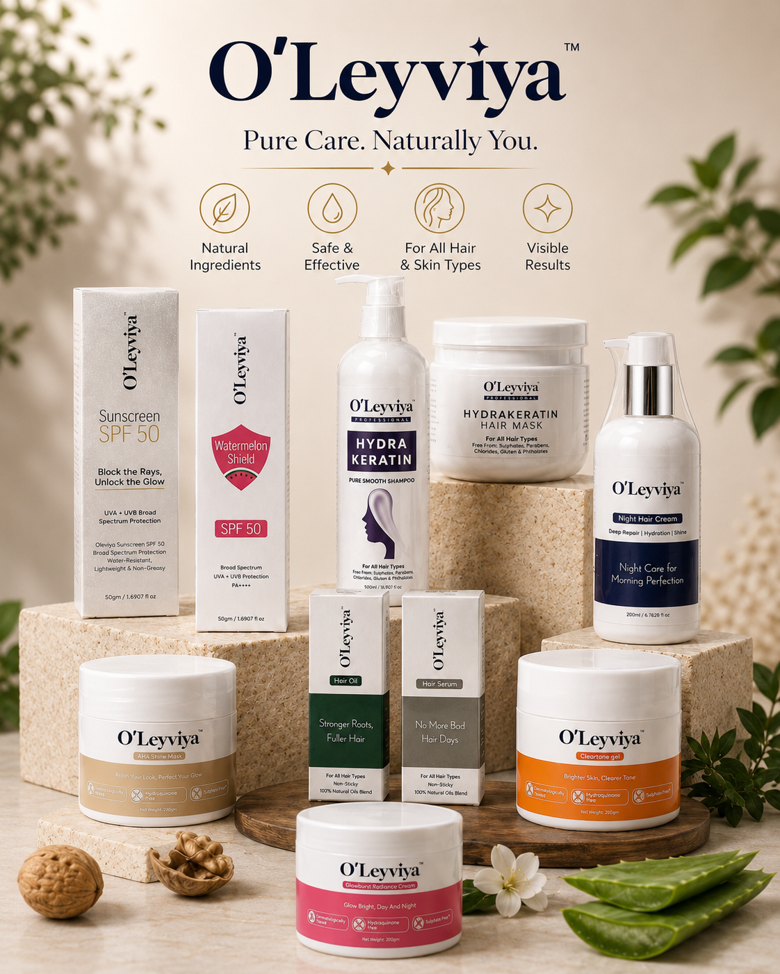 O'Leyviya and Reepink premium beauty products
